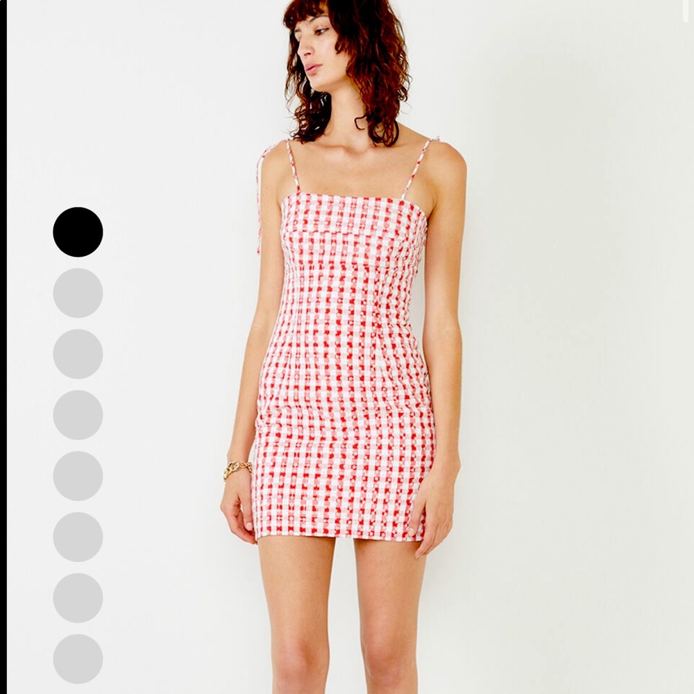 Bardot red checkered dress!